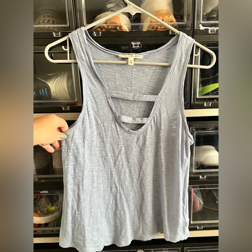Express baby blue tank